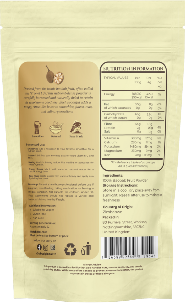 Baobab Powder 100%